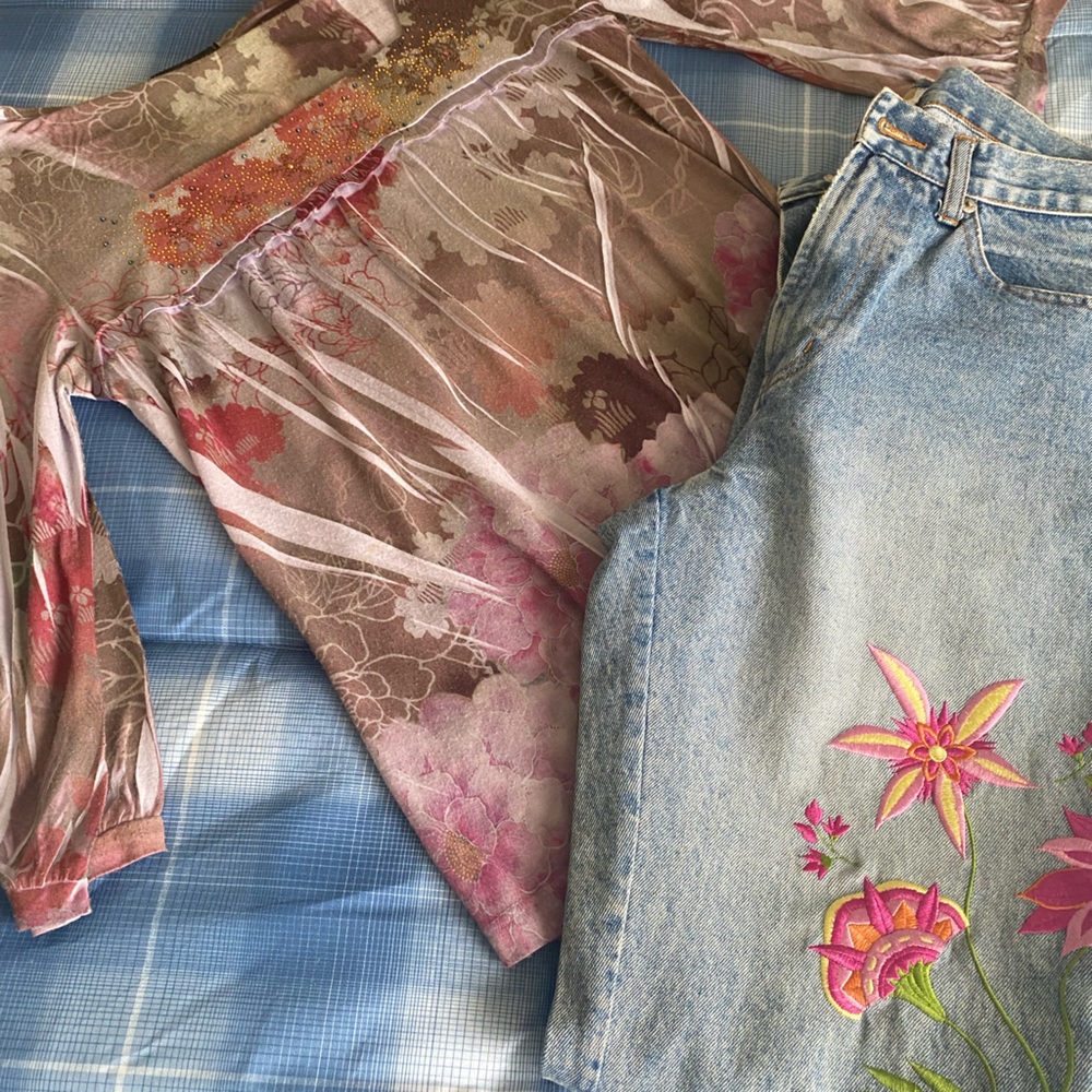VINTAGE Y2K SPIEGEL JEANS AND MATCHING TOP FROM STEIN MART - BUNDLE LISTING!